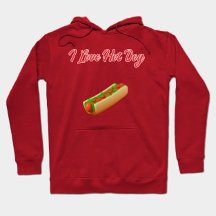 I Love Hot Dog Hoodie